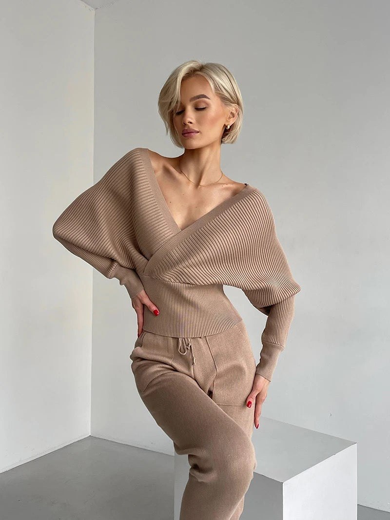 Isabelle Knit Set-Toffee