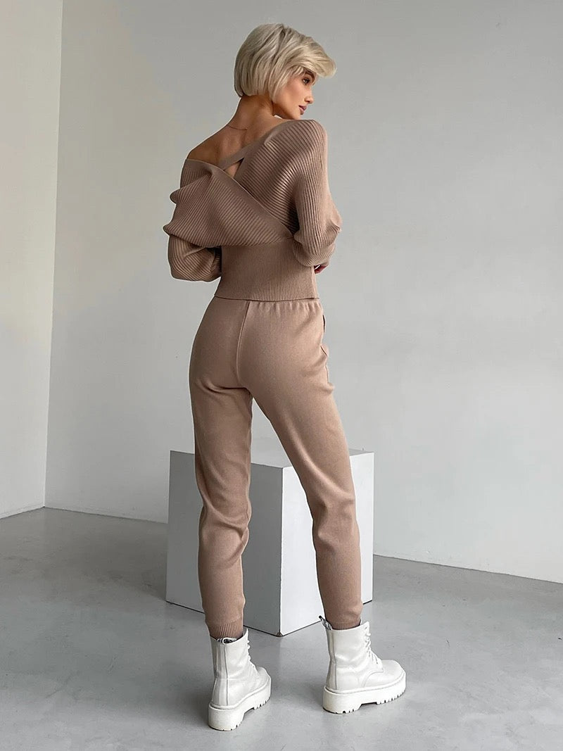 Isabelle Knit Set-Toffee