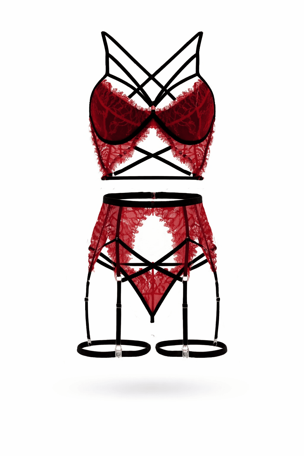 Carmen plus size lingerie set for all body types