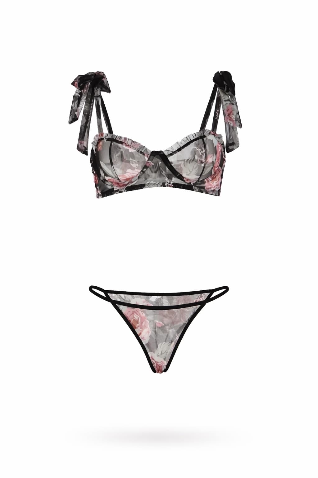 Larissa Plus Size Lingerie Set front view