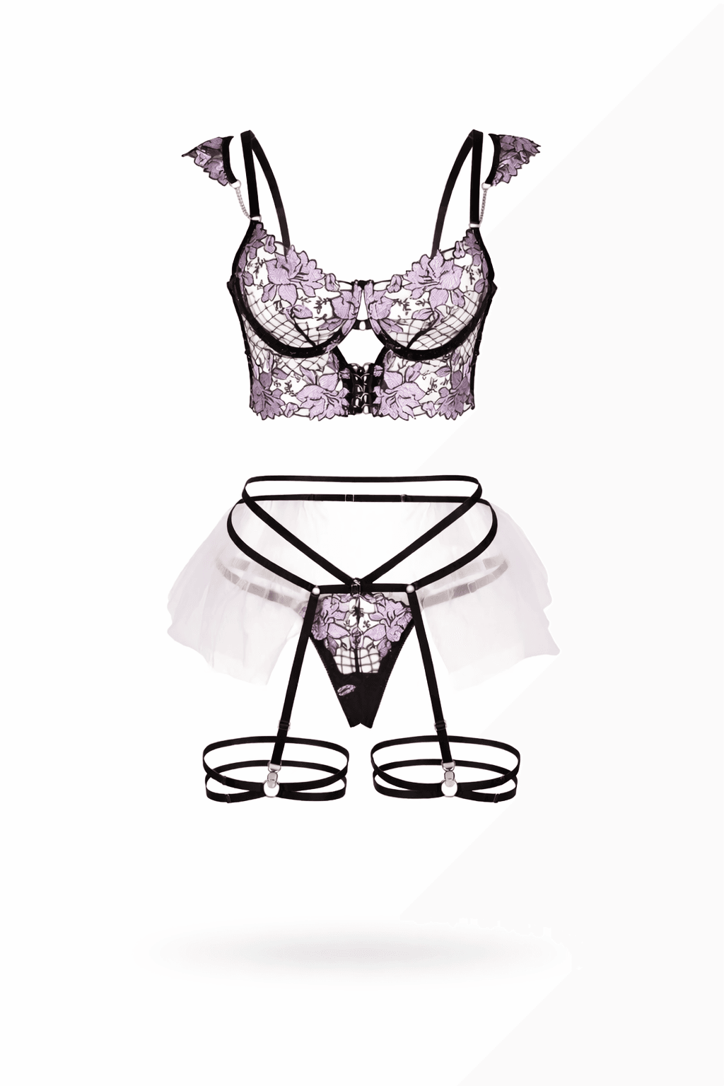 Ophelia Plus Size Lingerie Set full view