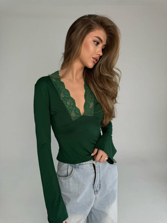 Nicolette Top - Emerald